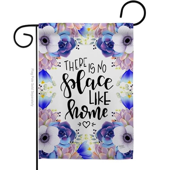 Breeze Decor G150077-BO 13 x 18.5 in. Place like Home Sweet Life Double-Sided Decorative Vertical Garden Flags - House Decoration Banner Yard Gift