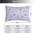 thumbnail image 4 of Disketp Pillow Covers Purple Butterfly Pattern Throw Pillow Case Cushion Covers,Cushion For Bedroom,Couch,Home-14"X20", 4 of 8