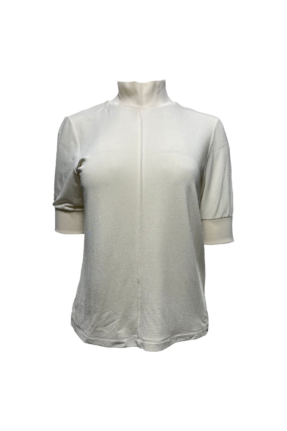 Pre-Owned Khaite Jersey Top in Cream Viscose