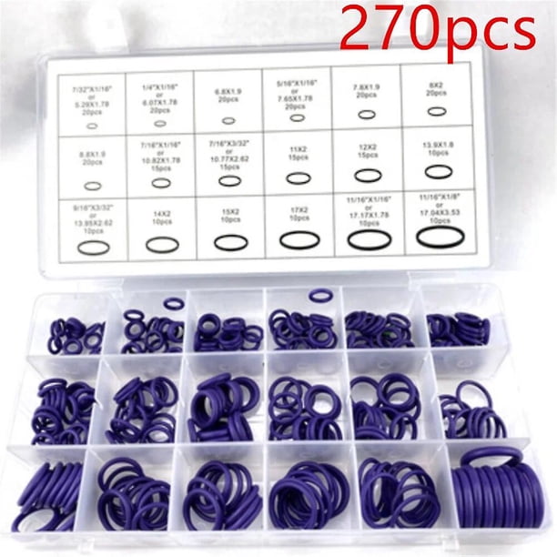 270pcs 18 sizes Car Air Conditioning O Rings for Mercedes Benz W211 W203 W204 W210 W124 AMG W202 CLA W212 W220 W205~11176