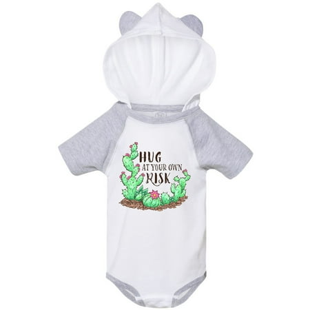 

Inktastic Hug At Your Own Risk Cacti and Succulents Gift Baby Boy or Baby Girl Bodysuit