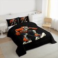 thumbnail image 3 of Castle Fairy Gamer Ice Hockey 3-Piece Full Size Comforter Sets for Teens Boys Girls,Sport Theme Bedding Comforter Set,Gothic Style Lightweight Bedding Sets,Super Cozy Room Decor, 3 of 8