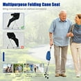 thumbnail image 4 of Spaco Lightweight Adjustable Folding Cane Seat with Light-Blue, Walkers for Seniors with Seat, 4 of 9