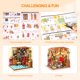 thumbnail image 5 of Kit de casa de muñecas en miniatura RoWood Sam's Study con LED a escala 1:24, 5 of 8