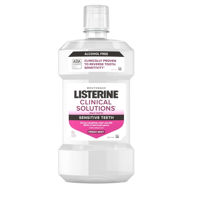 Enjuague bucal Listerine Clinical Solutions Sensitive 500 ml