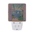 thumbnail image 5 of Yayeee LED Plug in Night Light for The Home with Auto Dusk to Dawn Light Sensors, 2 Pack, Pink Seaside Boat, 5 of 6
