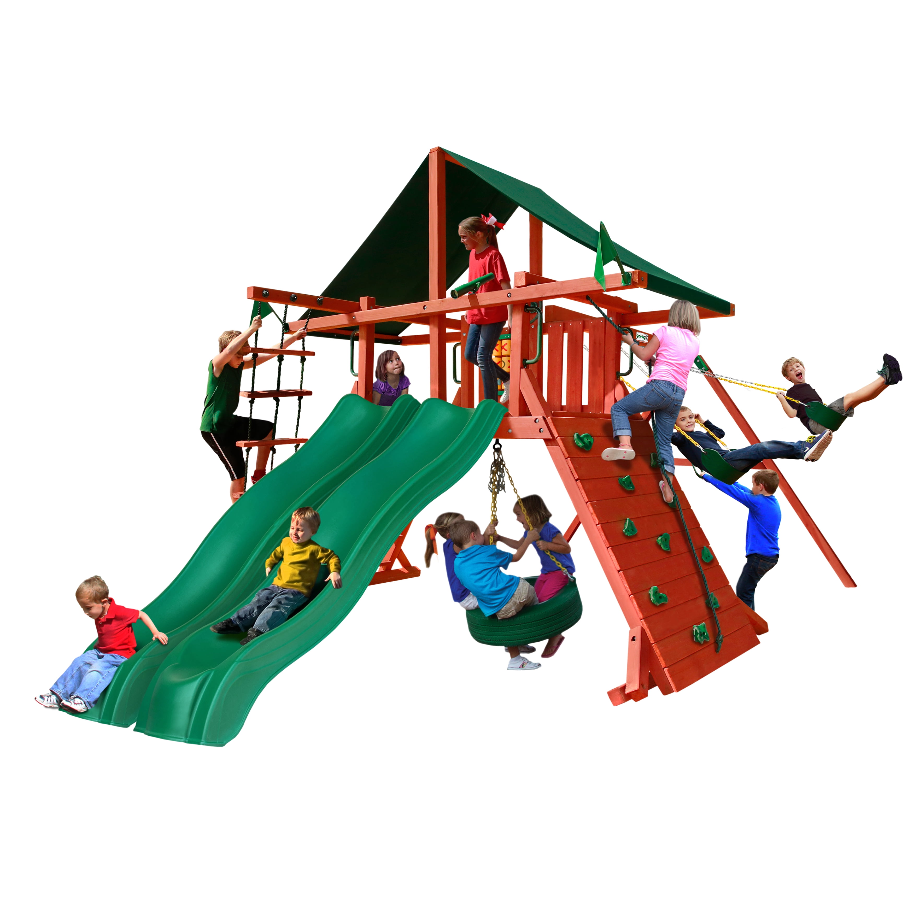 swing set 2 slides