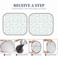 thumbnail image 6 of Xecao Leaf Print for Foldable Car Sun Shades (2-Pack) offer sun protection with an easy-fold design for convenient windshield shading., 6 of 7