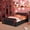 Black+Red, variant on DRNANLIT Queen Size Upholstered Gaming Bed with Hydraulic Storage, Cyberpunk Pattern, Side-Lift Platform Bed, Black+Grey