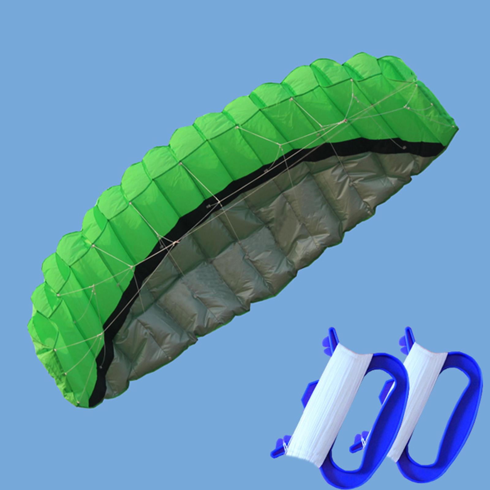 DimyFew 2.5 Line Kite, Seaside Beach Surfboard Flying Sport Parachute urfing Trainer Fly Green