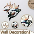 thumbnail image 4 of Home Collection Metal Wall Decor, Elk Deer Wall Art Sculpture B, 4 of 5