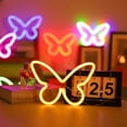 thumbnail image 4 of Butterfly Signs Light For Bedroom USB Or 3 AA Battery Powered LED Wall Décor For Valentines Day Birthday Gift Wedding Party Home Decor, 4 of 9