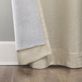 thumbnail image 4 of Sun Zero Serenity 2-pack Abstract Magnetic Closure 100% Blackout Grommet Curtain Panel Pair, 36"W x 84"L, Natural, 4 of 8