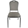 thumbnail image 3 of Banquet Chair - Crown| Charcoal Grey Fabric on Silver Vein Frame. 2 Chair Bundle by Chivari, 3 of 7