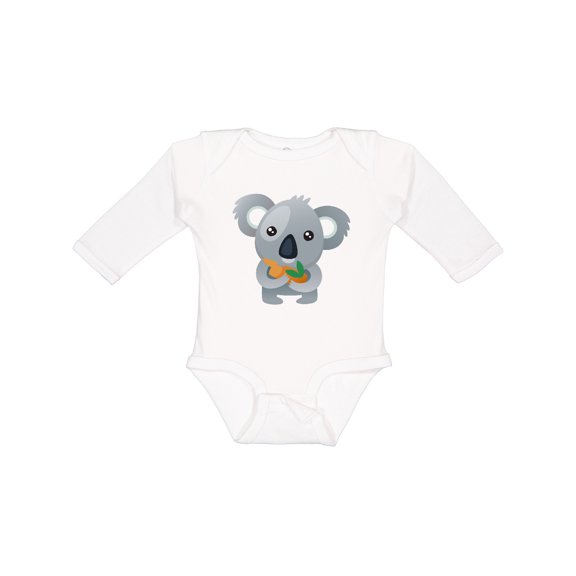 Inktastic Cute Koala Bear Boys or Girls Long Sleeve Baby Bodysuit