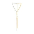thumbnail image 2 of GHSOHS Necklaces for Women Gold Necklace for Women Layered Jewelry Locket Necklaces Simple Long Bone Chain Neck Chain Cool Design Chain Tassel Necklace Creative Necklace for Birthday Gift B, 2 of 7