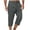 Dark Gray, variant on Chiccall Classic Cargo Shorts for Men Below Knee Capri Pants Back Elastic Button Zipper Fashion Straight Leg Shorts with Pockets