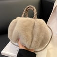 thumbnail image 2 of SEWCHICS Women's Khaki Plush Crossbody Bag Fashion Fuzzy Design Shoulder Bag Perfect for Dating and Daily Use, 2 of 8