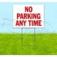 thumbnail image 1 of No Parking Any Time (18" x 24") Yard Sign, Includes Metal Step Stake, 1 of 6