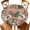 Pink, variant on Round Fitted Tablecloths with Elastic Edge Retro Ginger-cake People on Wood Waterproof Table Cover for Kitchen Dining Party Decor,55" - 60"