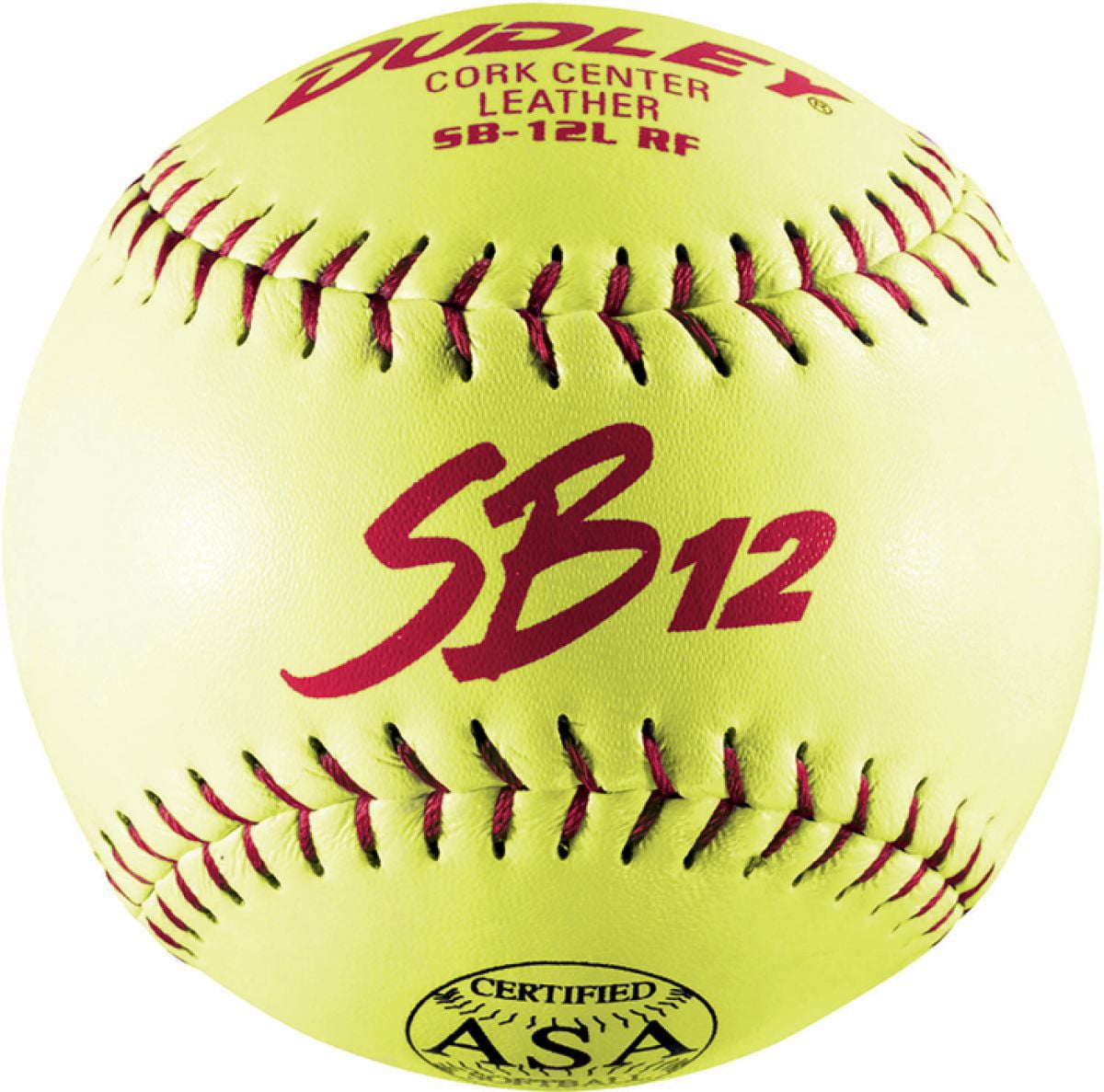 (12 pack) Dudley SB12LRF ASA Yellow 12" Softballs