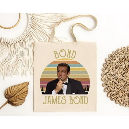 vintage Bond James Bond Vintage Tote Bag  James Bond Movie Bag  For James Bond Movie Bag  Love James Bond Bag  Best James Bond Bag-TH15394