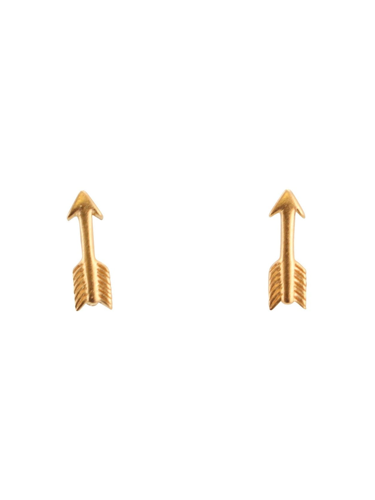 Zoe And Piper Small Arrow Stud Earrings 24kt Gold Plated Sterling Silver 6492 Zoe And Piper Small Arrow Stud Earrings 24kt Gold Plated Sterling Silver 6492