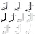 thumbnail image 2 of 5 Sizes Black/White Color Shelf Support Bracket Heavy Support Bench Table Bracket Adjustable Wall Mounted Triangle Angle Bracket BLACK 5INCH, 2 of 8