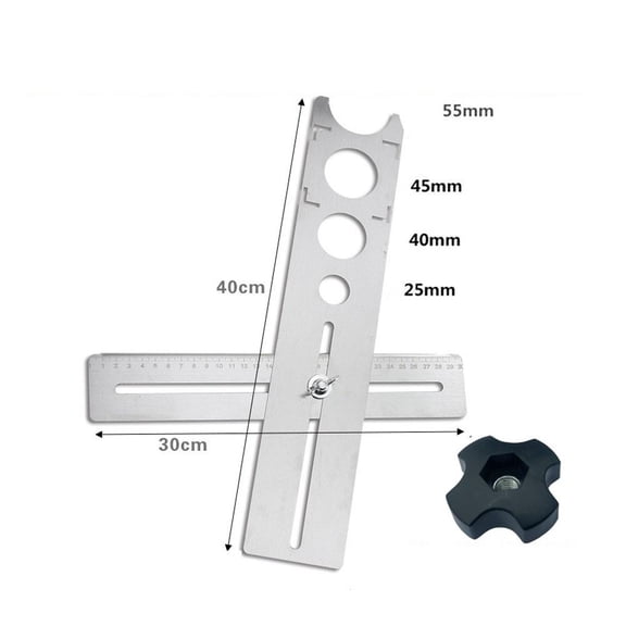 QHUDLV Tile Hole Locator,Multi‑Functional Opener,Ceramic Measuring Guide