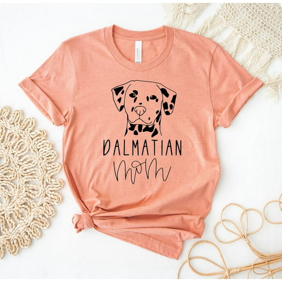 Dalmatian T-shirt Dog Lover Shirt Tee Christmas Top Paw Owner Gift Pet Mother Women's Puppy T-shirts Mom