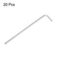 thumbnail image 3 of Uxcell 20pcs Ball End Hex Key Wrench 5/32" L-Shape Long Arm Hexagon SAE Wrenches Chrome Vanadium Steel Repairing Tool, 3 of 8