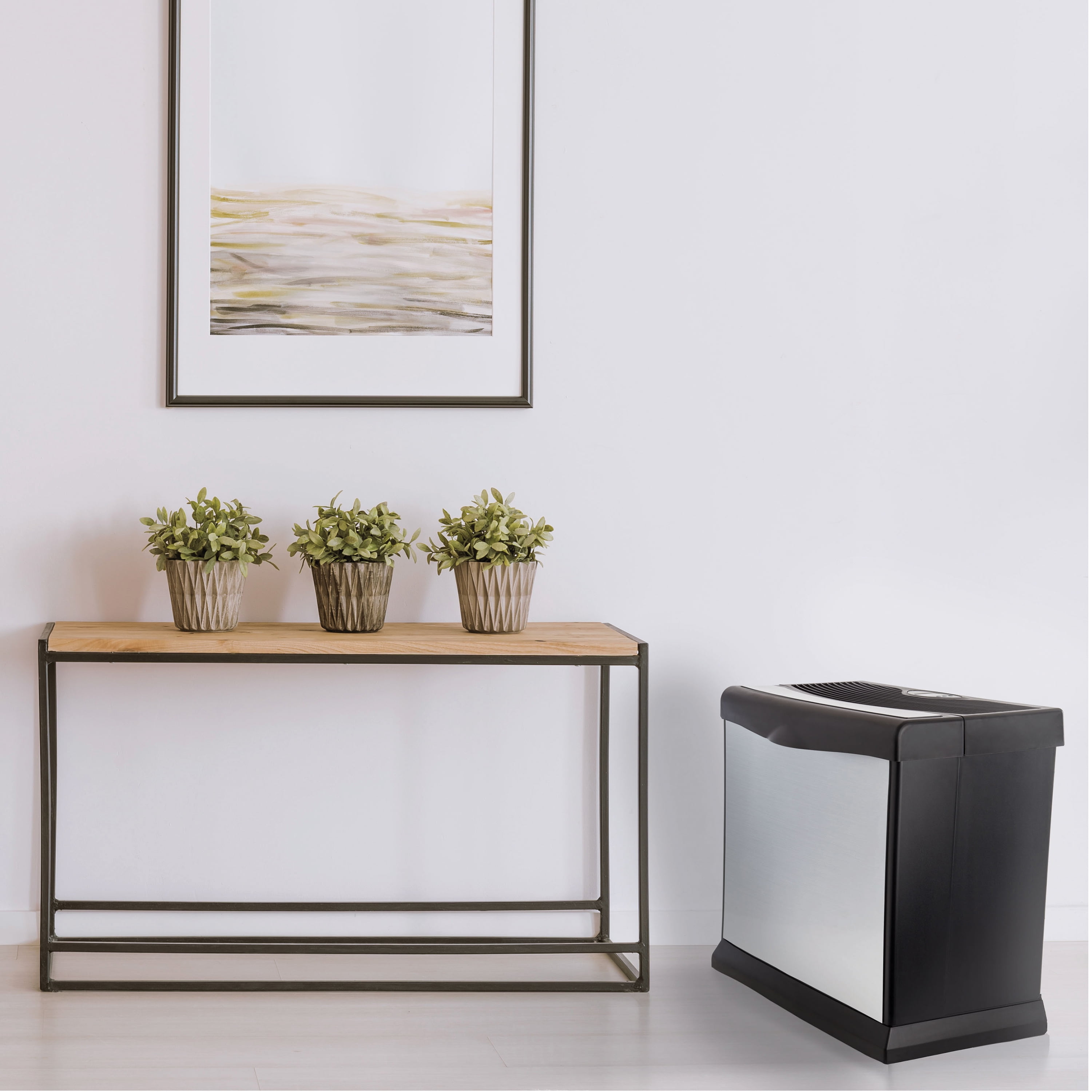 AIRCARE HD1409 Whole-House Console-Style Evaporative Humidifier, Brushed Nickel