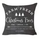 thumbnail image 1 of Mfgneh Fundas De Almohada Con Diseño De Árboles De Navidad Frescos De Granja, Funda De Cojín Con Decoración Navideña, 18 X 18 Pulgadas, Para Sofá, Almohadas Navideñas Negras, 1 of 4