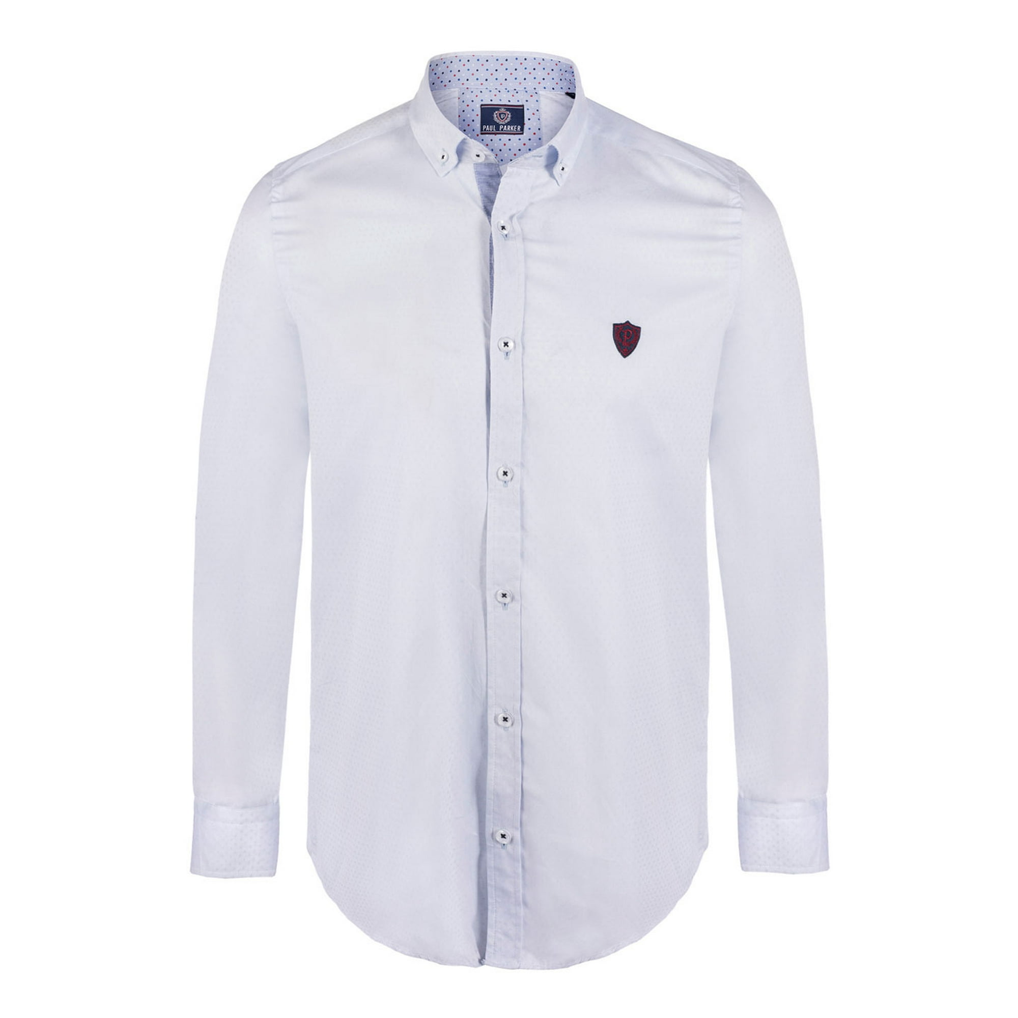 Paul Parker Chemise Patrick en Point Bleu Clair Walmart