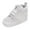 White, variant on Toddler Baby Boys Girls High Tops Ankle Sneakers Soft Anti-Slip Sole PU Leather Moccasins Infant Newborn Prewalker First Walking Crib Shoes Black for Size 6