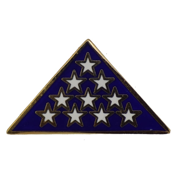 FOLDED FLAG HAT PIN