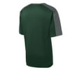 thumbnail image 6 of Sport-Tek Youth PosiCharge Competitor Sleeve Blocked Tee-XS (Forest Green/ Iron Grey), 6 of 6