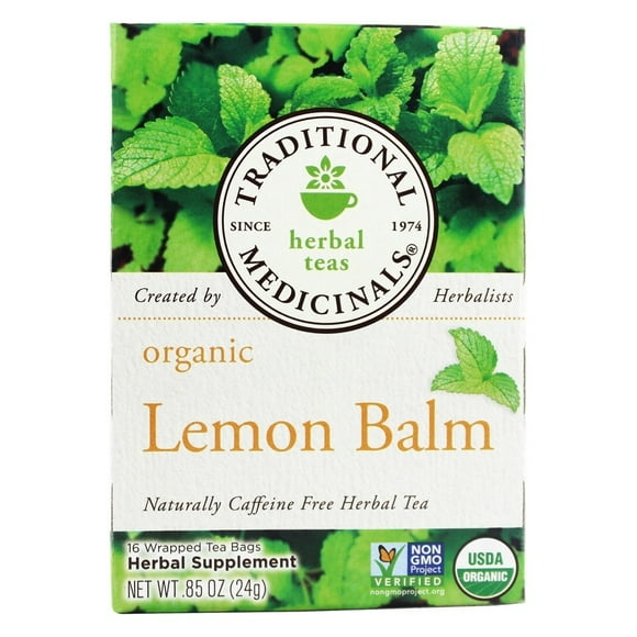 Traditional Medicinals - Organic Herbal Tea Lemon Balm - 16 Tea Bags