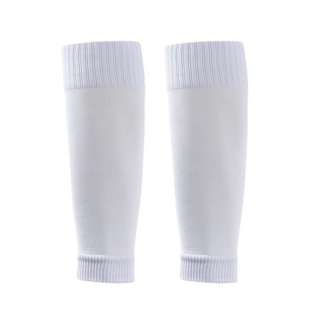 Calcetines Fútbol para Hombre Rodilleras Deportivas Tubo Largo Calcetines Antifricción para Pantorrilla Calcetines Versión Jugador (blanco para Niños)