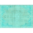 thumbnail image 1 of Ahgly Company Indoor Rectangle Abstract Light Blue Modern Area Rugs, 5' x 7', 1 of 4