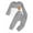Grey, variant on REDARER Boys Long Sleeve Color Blocking Crewneck Pullover and Pants Outfit for Toddlers and Kids,18-24 Months