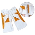 thumbnail image 1 of Guantes de soldador resistentes al calor de 14 pulgadas, cuero , guantes de soldadura Mig para guantes de , chimenea, , p amarillo Baoblaze guantes de soldadura, 1 of 7