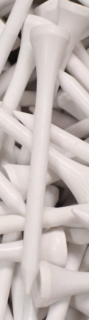 PLAYER SUPREME Premium Golf Tees- 500 Count -White Premium One-Piece Golf Tees