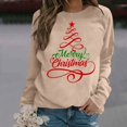 thumbnail image 3 of Christmas Sweatshirts for Women 2025 Long Sleeve Crewneck Festive Xmas Holiday Graphic Sweatshirt Pullover Tops, 3 of 5