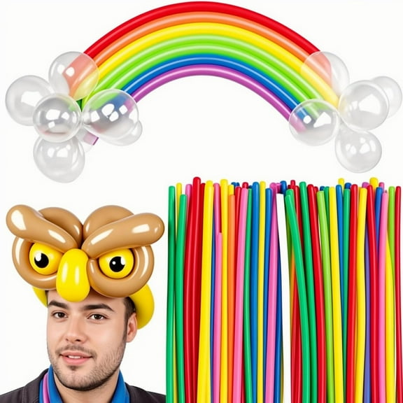 400 PCS 260 Long Balloons, Assorted Color Skinny Latex Twisting Balloons for Animal Modeling Tying Balloon Arch Wedding Birthday outdoor Party Decor