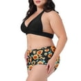 thumbnail image 2 of DARING DIVA Women's Plus Size 2 Pcs Swimsuits Halter Bathing Suit Sets L Black, 2 of 6