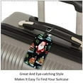 thumbnail image 3 of Square 2Pack PU Leather Merry Chrismas Cruise Luggage Tag with Privacy Cover and Name ID Tag for Travel Handbags Backpacks Luggage Tags, 3 of 6
