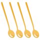 thumbnail image 1 of Juego de 4 cucharas de café redondas de acero inoxidable, minicucharillas para azúcar, postre, helado, sopa, accesorios de cocina (dorado), 1 of 8
