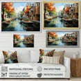 thumbnail image 4 of Designart "Verdant Waterway Peaks Contrast" Canals Floater Framed Canvas Art Print, 4 of 7