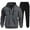 Dark Gray#9527, variant on BOOMNY Mens Track Suits Solid Color Hoodies Sweatpants 2Pcs Gym Sweat Suits Running Jogging Fall Winter Athletic Tracksuit Outfits